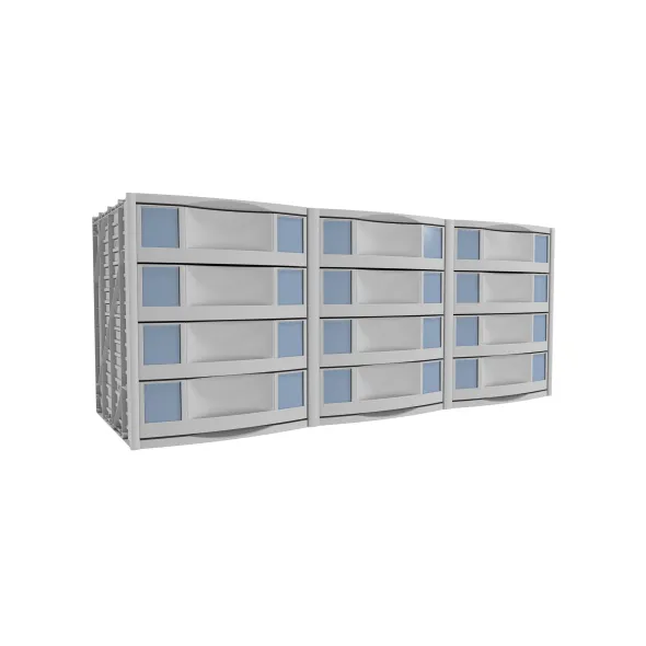 Module pour armoire Etic - pour armoire l. 120 x pr. 43 cm - 12 tiroirs h. 10 cm