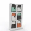 Mur de rangement avec 6 poufs oscillants Kulbu - pouf polyéthylène