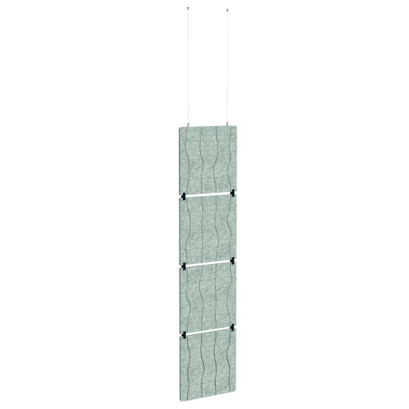 Panneau acoustique suspendu vertical Swell - carré - l. 58 x h. 239 x ép. 1,2 cm