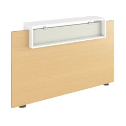 Panneau comptoir d'accueil l.130 cm - pour bureau l. 180 cm - vendu sans bureau