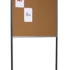 Panneau d'affichage mobile - 2 faces liège - cadre anodisé - 15 formats A4