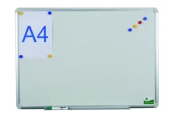 Panneau d'affichage mural magnétique Shellboard - cadre anodisé - avec auget - format au choix