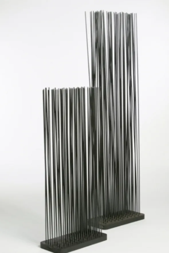 Paravent Sticks - h. 120 cm - socle caoutchouc noir