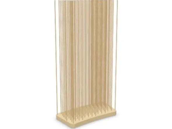Paravent Sticks - h. 180 cm - socle courbe bois clair