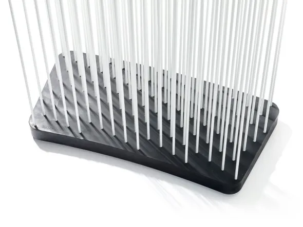 Paravent Sticks - h. 120 à 180 cm - socle courbe caoutchouc noir