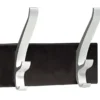 Patère murale Cyprès - noir - 2 patères aluminium