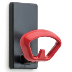 Patère murale magnétique Kobé - noir - 1 patère ABS