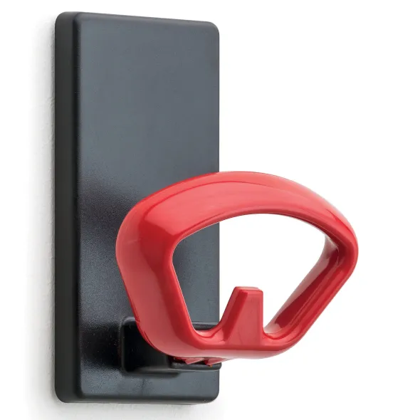 Patère murale magnétique Kobé - noir - 1 patère ABS