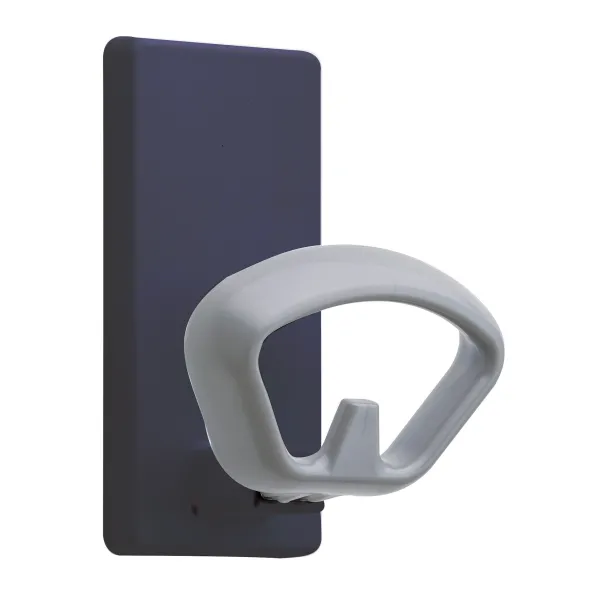 Patère murale magnétique Kobé - noir - 1 patère ABS