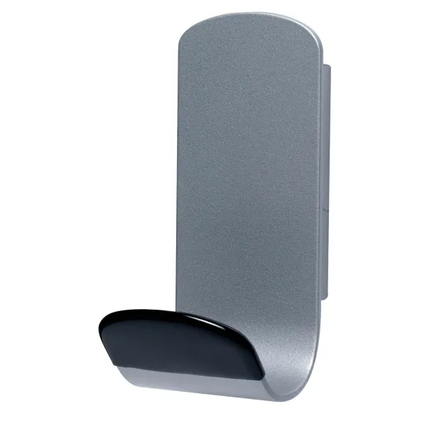 Patère murale magnétique Steely - 1 patère acier et PVC