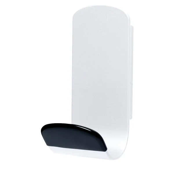 Patère murale magnétique Steely - 1 patère acier et PVC