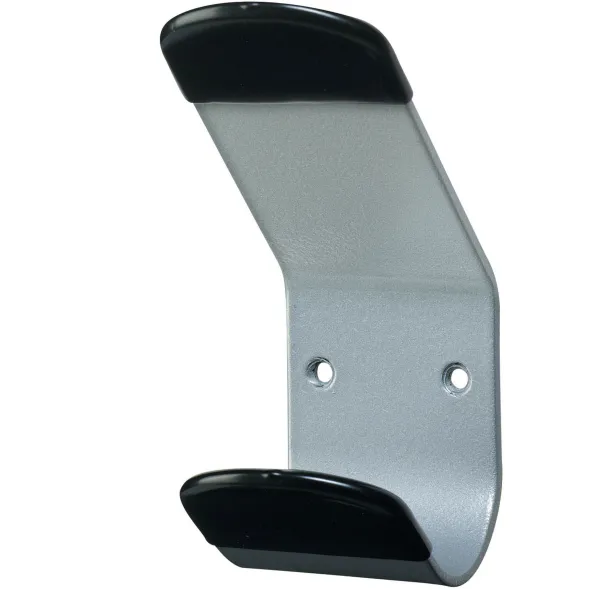 Patère murale Steely - 1 patère acier et PVC