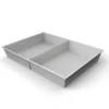 Plateau compartimenté 2 cases - 23,1 x 15,4 cm pour tiroir h. 6 cm