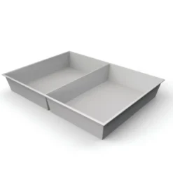Plateau compartimenté 2 cases - 23,1 x 15,4 cm pour tiroir h. 6 cm