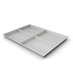 Plateau compartimenté 4 cases - 11,5 x 15,8 cm pour tiroir h. 3 cm