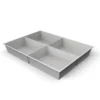 Plateau compartimenté 4 cases - 11,2 x 15,4 cm pour tiroir h. 6 cm
