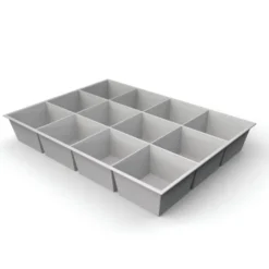 Plateau compartimenté 12 cases - 7,2 x 7,4 cm pour tiroir h. 6 cm