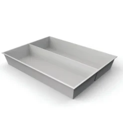 Plateau compartimenté 2 cases - 11,2 x 31,6 cm pour tiroir h. 6 cm