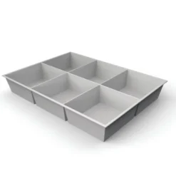 Plateau compartimenté 6 cases - 11,2 x 10 cm pour tiroir h. 6 cm