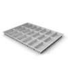Plateau compartimenté 21 cases - 7,5 x 4,1 cm pour tiroir h. 3 cm