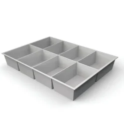 Plateau compartimenté 8 cases - 11,2 x 7,4 cm pour tiroir h. 6 cm