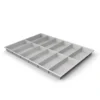 Plateau compartimenté 12 cases - 11,5 x 4,9 cm pour tiroir h. 3 cm