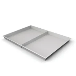 Plateau compartimenté 2 cases - 23,5 x 15,8 cm pour tiroir h. 3 cm