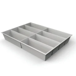 Plateau compartimenté 8 cases - 5,2 x 15,4 cm pour tiroir h. 6 cm
