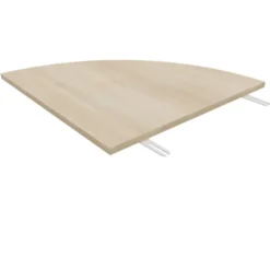 Plateau de liaison 1/4 rond FT12 - l. 60 cm - piétement époxy - plateau mélaminé