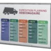 Porte-affiches mural - polystyrène - 1 format A3 - aluminium