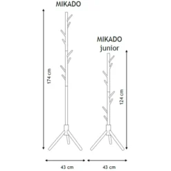Portemanteau 2 en 1 Mikado - bois