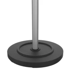 Portemanteau sur socle Accueil - fût gris - 8 patères ABS - avec porte-parapluie