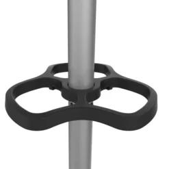 Portemanteau sur socle Accueil - fût gris - 8 patères ABS - avec porte-parapluie