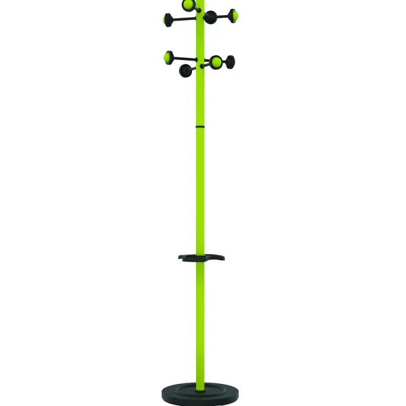 Portemanteau sur socle Accueil - 8 patères ABS - avec porte-parapluie