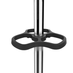 Portemanteau sur socle Accueil Chrome - 8 patères ABS - avec porte-parapluie