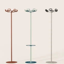 Portemanteau sur socle Kobé - 6 patères ABS