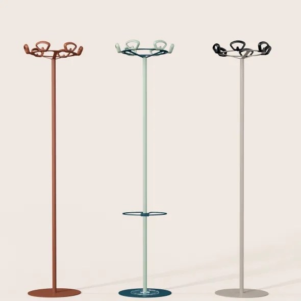 Portemanteau sur socle Kobé - 6 patères ABS