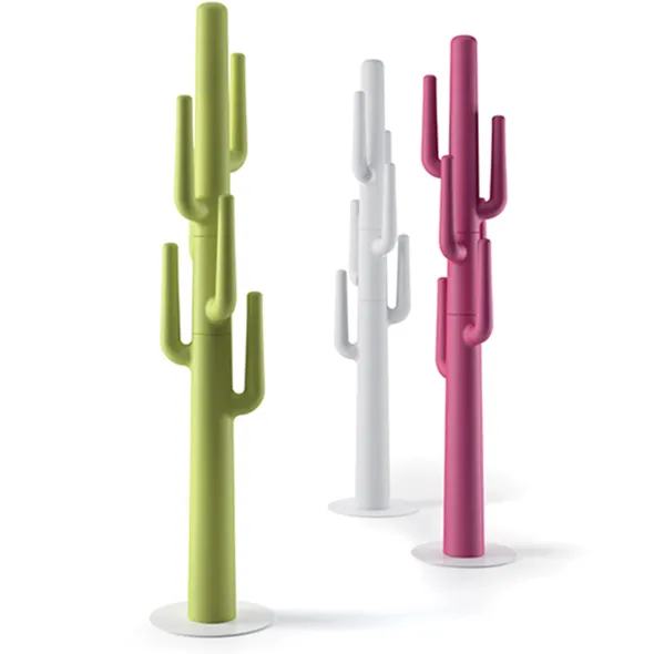 Portemanteau sur socle Lapsus - 6 patères polyéthylène