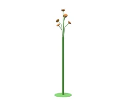 Portemanteau sur socle Lotus - 6 patères bois