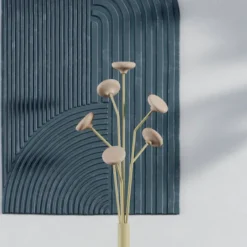 Portemanteau sur socle Lotus - 6 patères bois