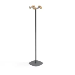 Portemanteau sur socle Sherwood - 5 patères bois
