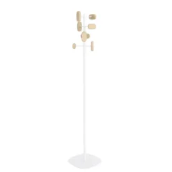 Portemanteau sur socle Sherwood - 8 patères bois