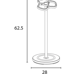 Porte-parapluie Sulky - noir - acier