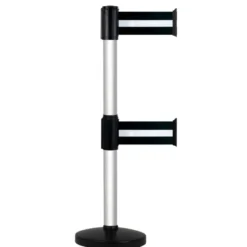Poteau de guidage à double sangle large - anodisé - sangle 3 m