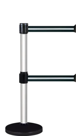 Poteau de guidage à double sangle - anodisé - sangle 4 m