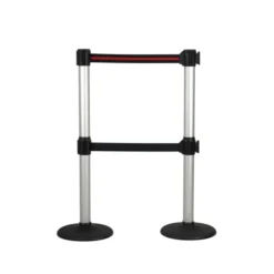 Poteau de guidage à double sangle - aluminium anodisé - sangle 3 m
