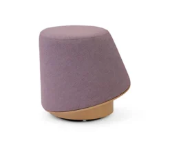 Pouf Buzz - tissu - bas en bois