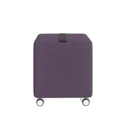 Pouf carré Yam's - tissu D - sur roulettes
