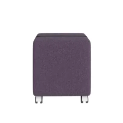 Pouf carré Yam's - tissu D - sur roulettes
