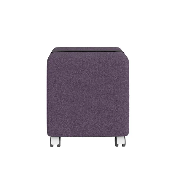 Pouf carré Yam's - tissu D - sur roulettes